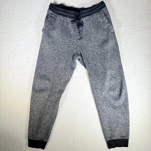Vtg Southpole Joggers Mens Large Gray Black Sweat Pants Fleece Athleisure Y2K